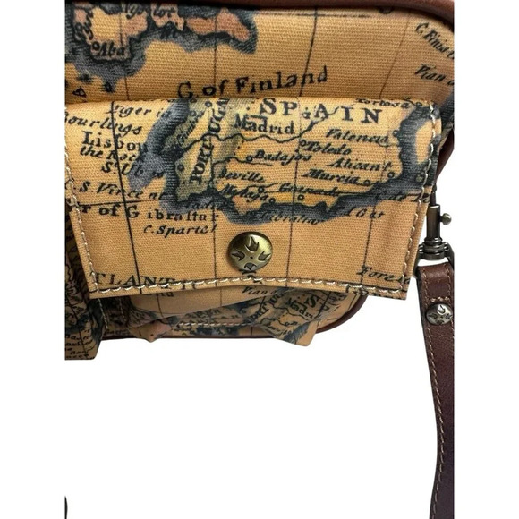 Patricia Nash Praiano Convertible Belt/crossbody Bag In European Map Print - Picture 5 of 12